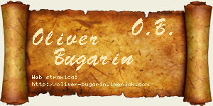 Oliver Bugarin vizit kartica